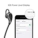 Sports Wireless Headphones,Bluetooth Handsfree Stereo In Ear Earbuds with Mic Noise Cancelling Headphones (Black)