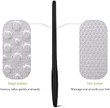 BEZOX Foot File Stainless Steel Double Side Callus Remover Soft Handle Pedicure view 2