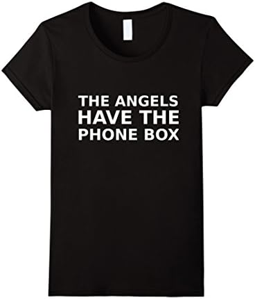 Women's The Angels Have The Phone Box T-shirt Large Black