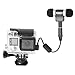 Stereo Microphone Adapter Microphone Adapter Cable Microphone Converter w/ 3.5mm MIC Jack+ Anti-Interference Ferrite Bead Filter+ Noise Reduction IC Compatible with GoPro Hero 4/3+/3