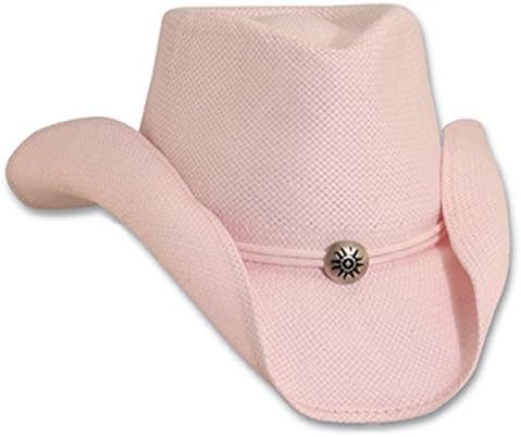 Small/Medium Pink Soft Toyo Western Hat with Chin Cord