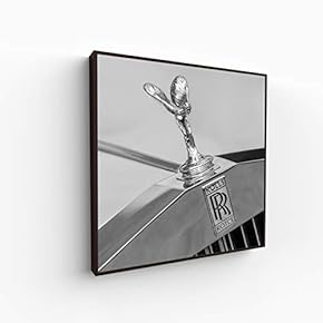 Canvas Wall Art for Living Room, Bedroom Monochrome Building Framed Canvas Prints for Home Decoration Ready to Hang - 16x16 inches