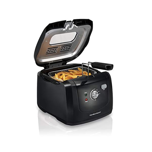 Hamilton Beach Electric Deep Fryer, Cool Touch Sides Easy to Clean