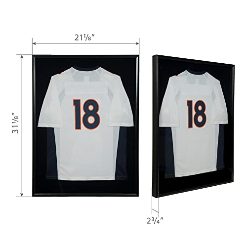 Snap Sports Jersey Wall Display Case Shadow Box, 20 Inches x 30 Inches