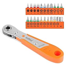 HORUSDY 23-Piece 1/4 Mini Ratchet Offset