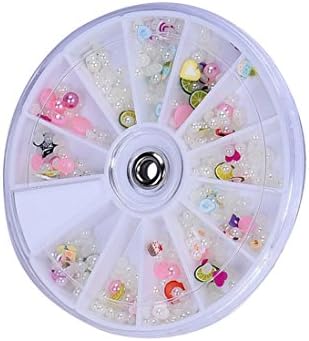 Nail Art,Putars Fashion 3D Acrylic Nail Art Tips Stud DIY Decoration Glitter Rhinestones Wheel Decoracion(G)