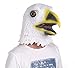 LUBBER Costume Bald Eagle Latex Animal Head Mask White
