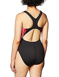 TYR Phoenix Splice Maxfit Swimsuit, Black/Red, Size
