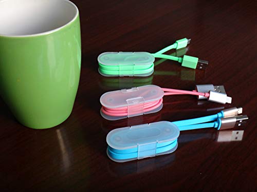 Cable Winder for Short Charging Cable Earphone Headphone Cable Management USB Data Cord Organizer [10 Pack] - Thumbnail 4