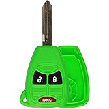 KeylessOption Just the Case Keyless Entry Remote Control Car Key Fob Shell Replacement for OHT692427AA-Green