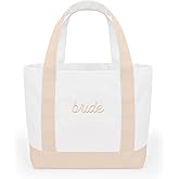 xo, Fetti Neutral Bride Tote Bag | Beige Bachelorette Party Decorations, Cute Bride To Be Accessory, Bridesmaid Gift, Bridal Shower Supplies, Engagement Party Favor, Classy Bridal Purse