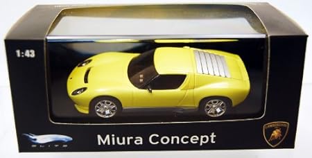 Amazon Mattel 1 43 Elite Lamborghini Miura Concept マテル エリート ランボルギーニ ミウラ コンセプト イエロー 限定品 ミニカー ダイキャストカー おもちゃ