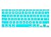 Kuzy - Teal / Turquoise HOT Blue Keyboard Silicone Cover Skin for Macbook / Macbook Pro 13
