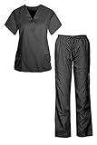 G Med Unisex Scrub Set V-neck Top and Pant 2 PC Set