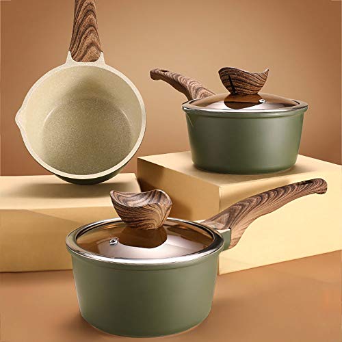 Milk Pot Enamel Sauce Pan Healthy Enameled Inside Coating Iron Milk Pan