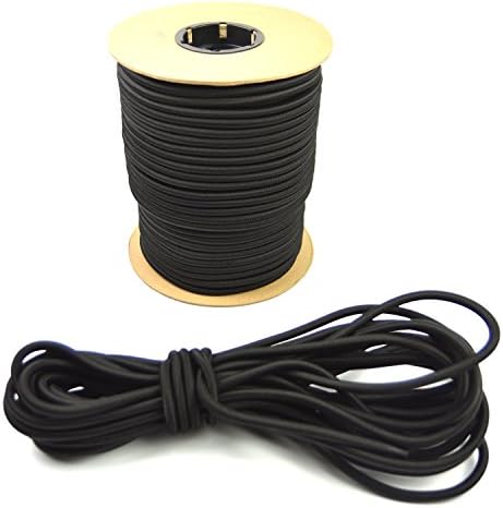 Marine Masters 3/8" 150ft White Bungee / Shock Cord Crafting Stretch String, Tie Down Trailer Strap (150 Feet)