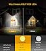 Solar Motion Sensor Light, JUSLIT 74 COB LED Solar Lights Outdoor, Security Light with Night Light Diming Mode, Waterproof Wireless 270° Wide Angle Motion Detector light for Garage Porch Step(2PK)