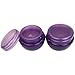 Beauticom 10G/10ML Frosted Container Jars with Inner Liner for Scrubs, Oils, Salves, Creams, Lotions, Makeup Cosmetics, Nail Accessories, Beauty Aids - BPA Free (6 Pieces, Purple)