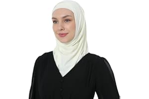 Elegant Stretchable Hijab for Women, Instant and Durable, Tailored for Muslim Women Consists of 2pieces