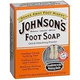 Johnson's Foot Soap Quick Dissolving Powder, Pack of 6 (24 Easy To Use Packets)