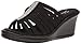Skechers Cali Women's Rumblers Hot Shot Wedge Sandal, Black, 11 W US