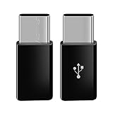 USB C to Micro USB Adapter（2 in 1 Pack),Converts USB Type-C input to Micro USB for MacBook,LG Nexus 5X/G6 Motorola Moto Z Droid/Z Play and Other Type C cable Supported