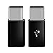 USB C to Micro USB Adapter（2 in 1 Pack),Converts USB Type-C input to Micro USB for MacBook,LG Nexus 5X/G6 Motorola Moto Z Droid/Z Play and Other Type C cable Supported