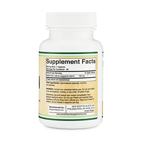 Fisetin Supplement 100mg of Bioactive Flavnonols, 60 Count (Natural Bioflavonoid Polyphenols