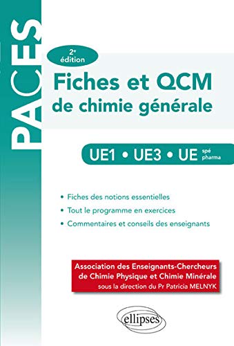 Fiches Et Qcm De Chimie Générale Paces Ue1 Ue3 Ue Spé Pharma (French Edition) by Patricia Melnyk