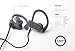 iJoy Klazzo FS IPX7 Premium Sport Bluetooth Waterproof Earbuds with Noise Cancellation Technology Wireless Waterproof Earphones Waterproof Headphones with Travel Case (Gray/Black)
