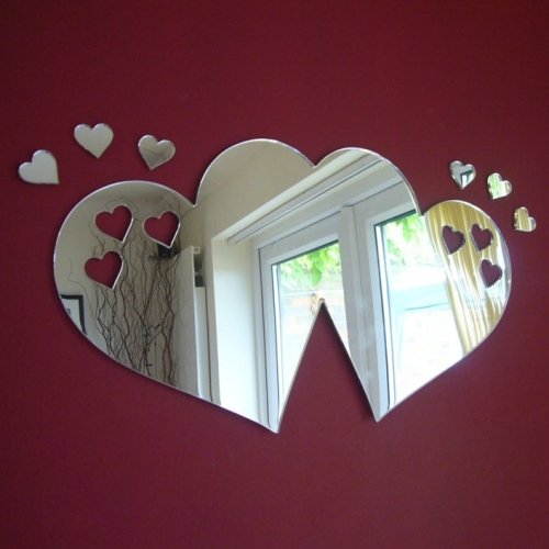 Super Cool Creations Hearts out of Love Hearts Mirror - 50cm x 30cm