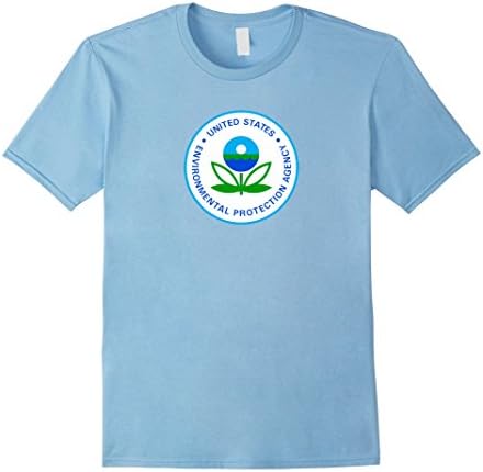 Men's  Environmental Protection Agency T-SHIRT, EPA LOGO T-SHIRT Medium Baby Blue