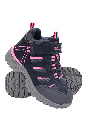 Mountain Warehouse Drift Junior Kids Hiking Boots - Waterproof Shoes Navy Kids Shoe Size 8 US