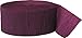 Unique Industries 81ft Burgundy Crepe Paper Streamers -