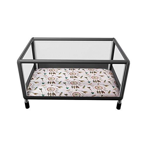 ALVABABY Pack n Play Baby Play Playard Sheets, 2pcs 100 Organic Cotton