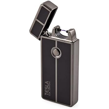 Tesla Coil LightersTM USB Rechargeable Windproof Arc Lighter (1. Gun Metal)