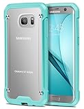 ELOVEN Slim Case for Samsung S7 Edge, Galaxy S7 Edge Case Translucent Clear Shock Absorption Hard Bumper Cover Heavy Duty Protection Secure Grip Hybrid Protective Case for Samsung Galaxy S7 Edge-Mint