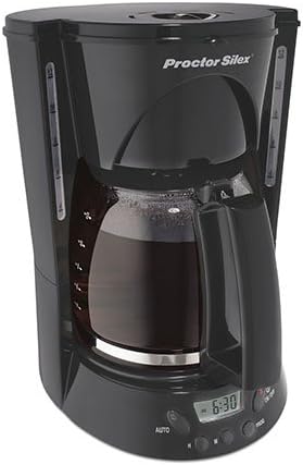 Proctor-Silex 12 Cup Programmable Coffeemaker, Black