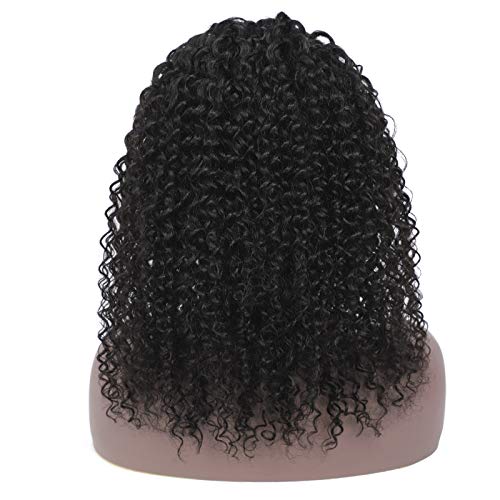 Headband-Wig-Scarf-Kinky-Curly-Wigs-for-Black-Women-None-Lace-Front-Wigs-with-Headband-Human-Hair-Mixed-Machine-Made-Wave-Natural-Color-150-Density-16-inch