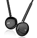 MXditect 2 Pack Sports Earphones with Horn Earbuds with Mic Stereo Wired In-Ear Earphones 3.5MM Jack Headphones for iPhone/Android Black