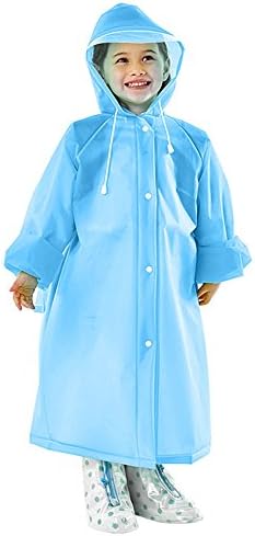 Waterproof Rain Coat for Kids, Girls, Boys, Poncho Jacket
