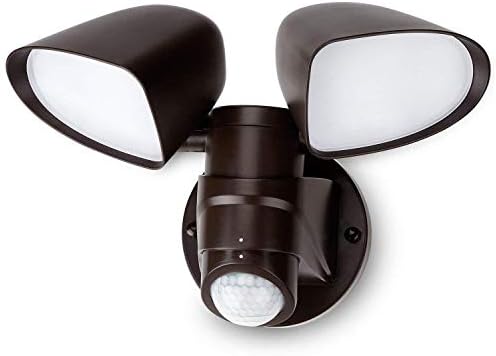 Leonlite 16w Dual Head Motion Activated Led Outdoor Security Light