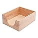 Carver Wood Double Deep Wood Desk Tray, Letter Sized, 10 3/8