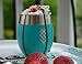 Summit Outdoor Wine Glasses, Vacuum Insulated Wine Tumbler With Lid, Stemless Metal Cup Design, Stainless Steel, Unbreakable, Shatterproof, Portable, Set of 2, Home, Travel or Camping. NEW SLIDING LID