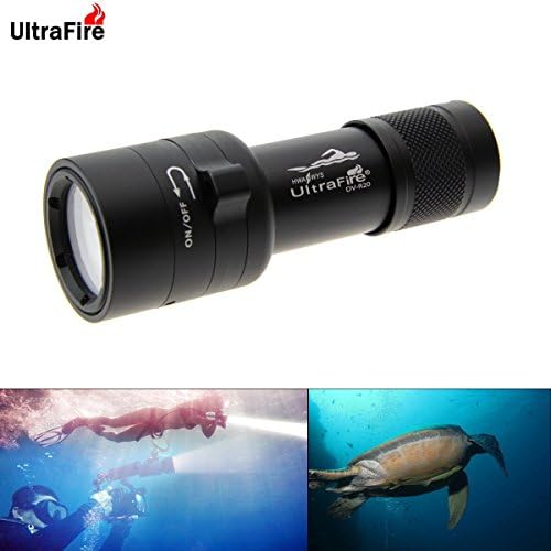 UltraFire DV-R20 CREE LED Diving Video Flashlight,Underwater Camera Fill Light 100m Depth Dive Lighting Lamp