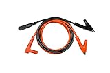 AST Labs Test Cable Lead High Current w/Small Alligator Clip Banana Plug Right Angle 39" / 1 m