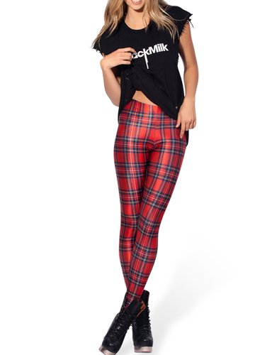 Pink Queen Women Digital Printed Tartan 
