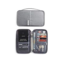 HEYJUDY Passport Bag Cation Waterproof Fabric Multiple Layers Bags Neutral Simplicity High Capacity for Business Travel Leisure Home Storage