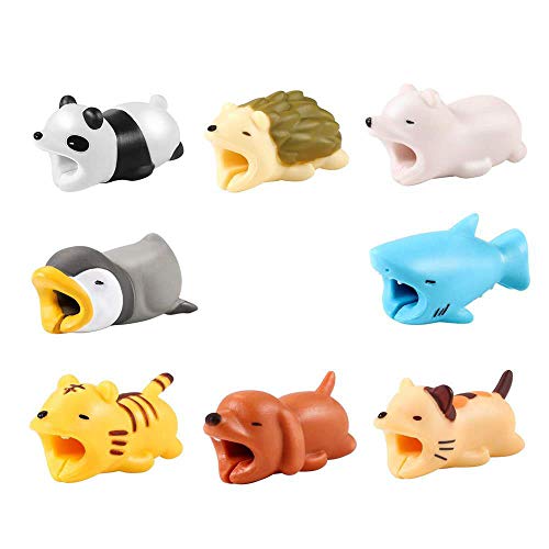 Cable Bite iPhone Cable Cord Cable Saver Animal Phone Accessory (8PCS)