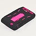 New Black/pink Silicon Case+Protector Cover For Motorola Droid RAZR XT912